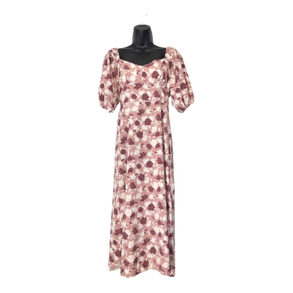 LUSH Pink Floral Midi Dress Size S - Picture 2 of 10